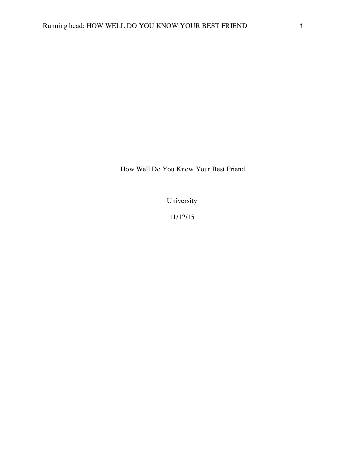 Preview image for How Well Do You Know Your Best Friend